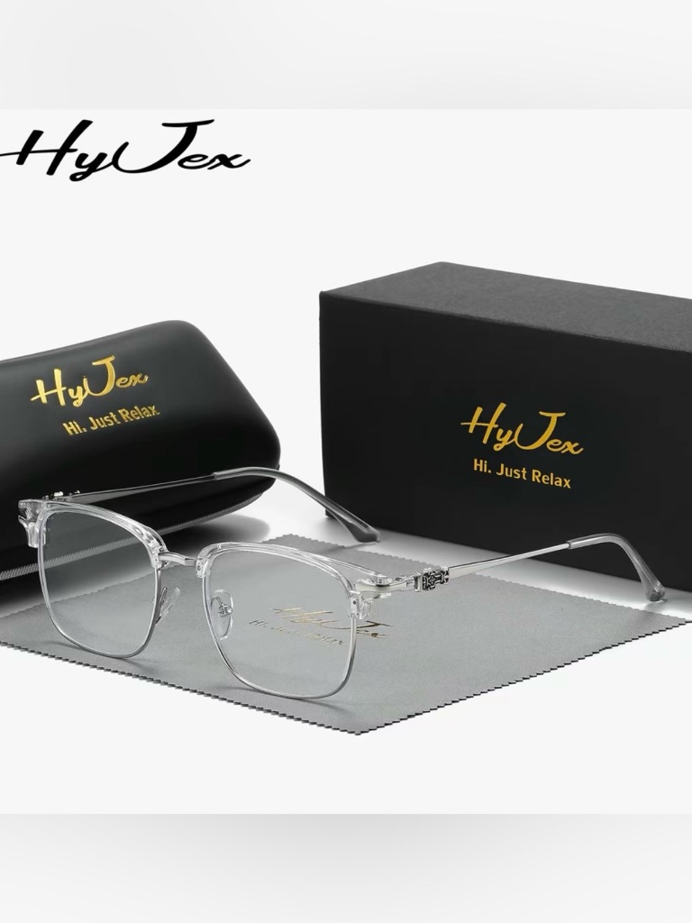 HyJex Unisex Retro Blue Light Glasses